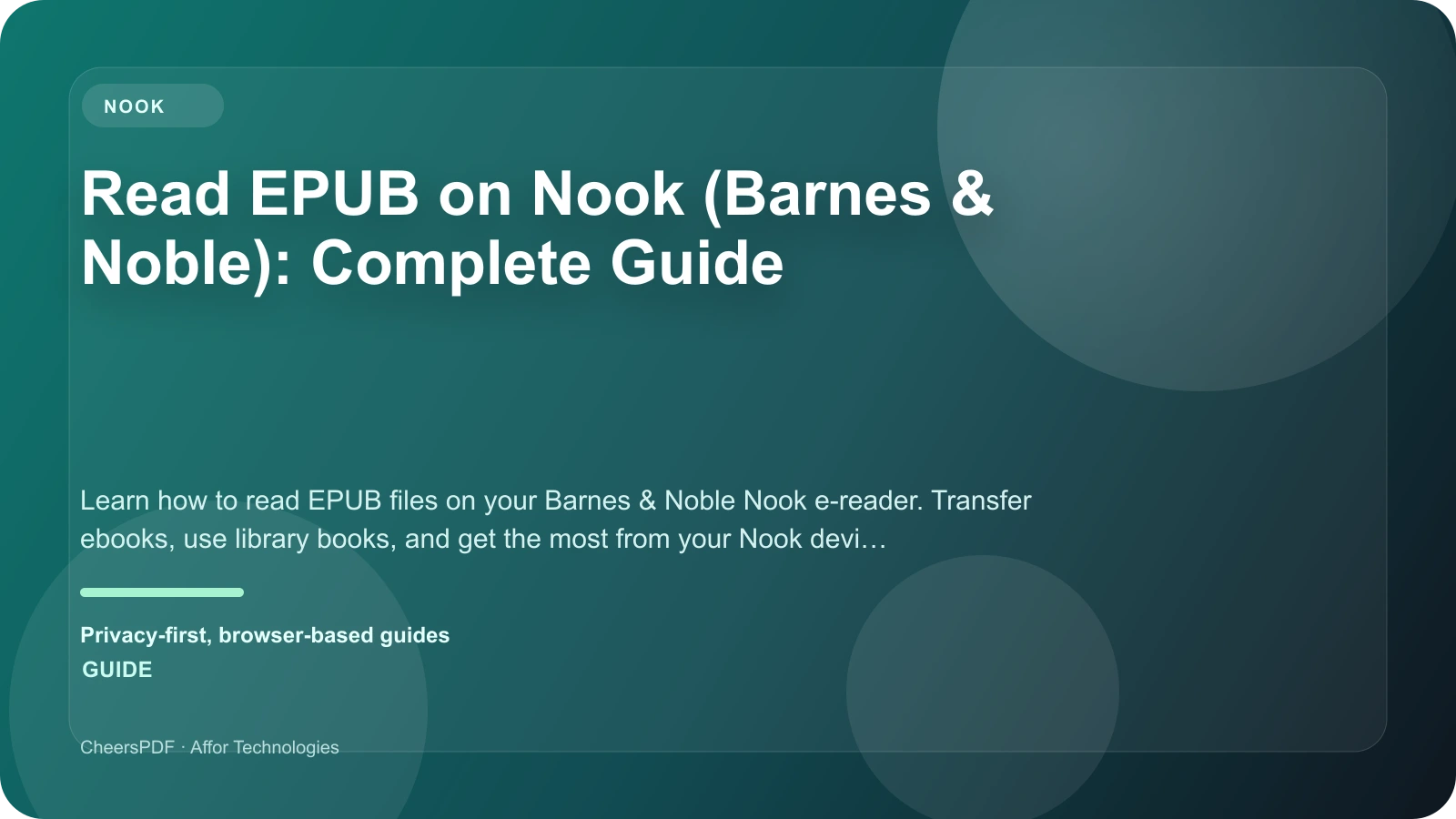 Read EPUB on Nook (Barnes & Noble): Complete Guide