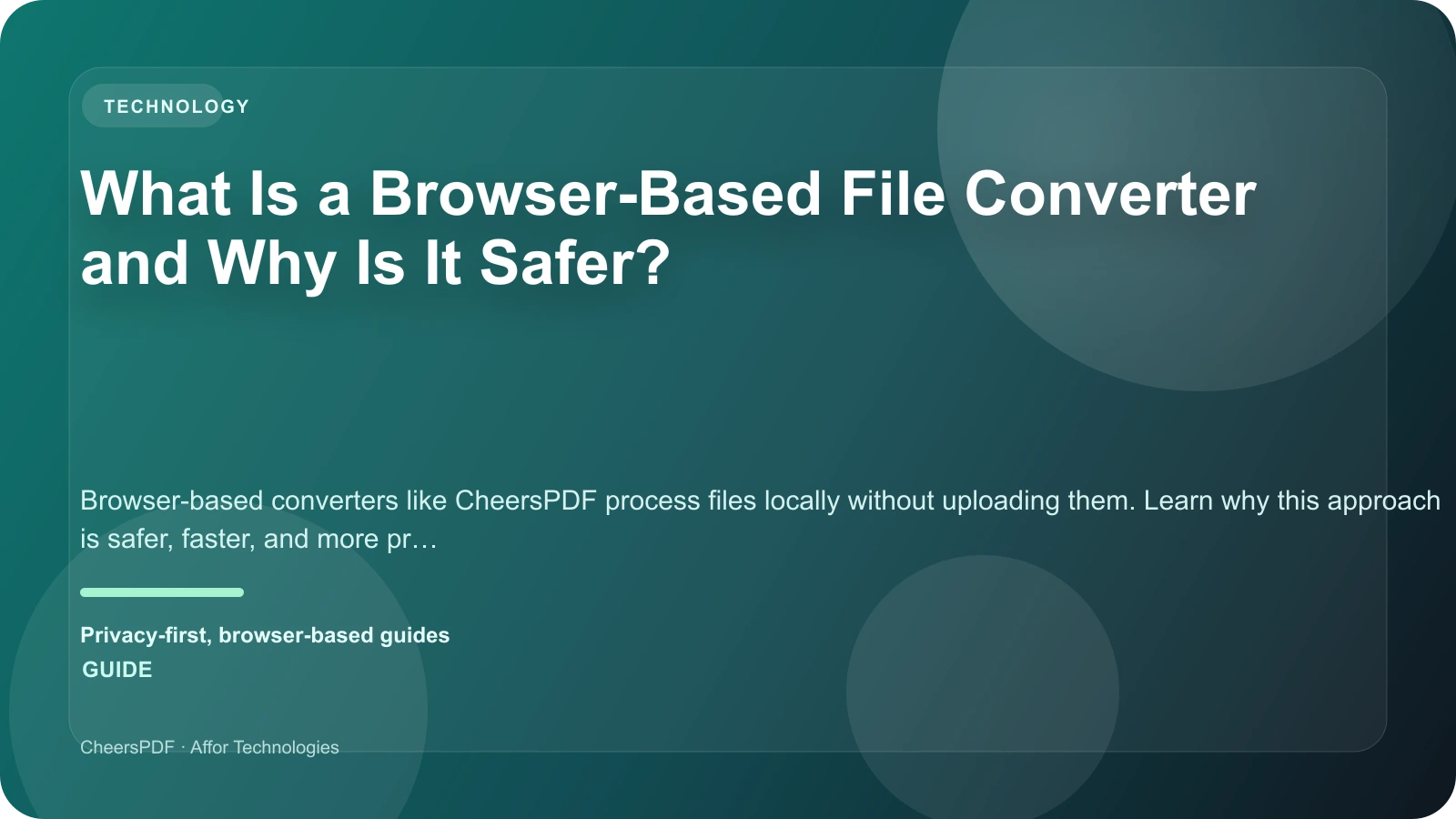 What Is a Browser-Based File Converter and Why Is It Safer?